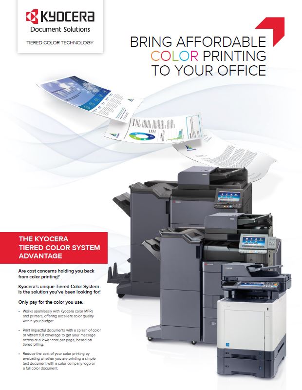 Kyocera, Software, Cost Control And Security, Tiered Color Monitor, BOSS Business Solutions